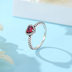 Crown Heart Ring