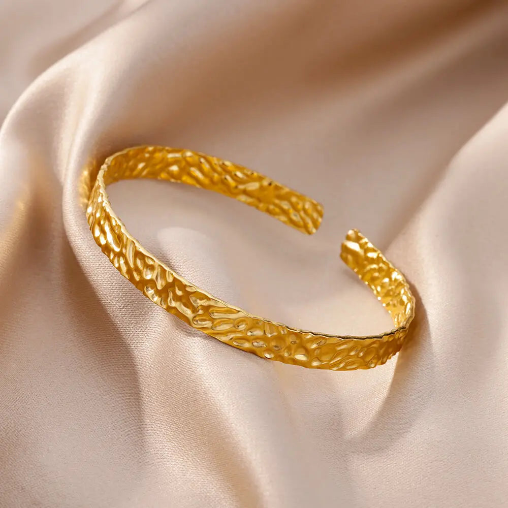 Adjustable Gold Cuff Bracelet