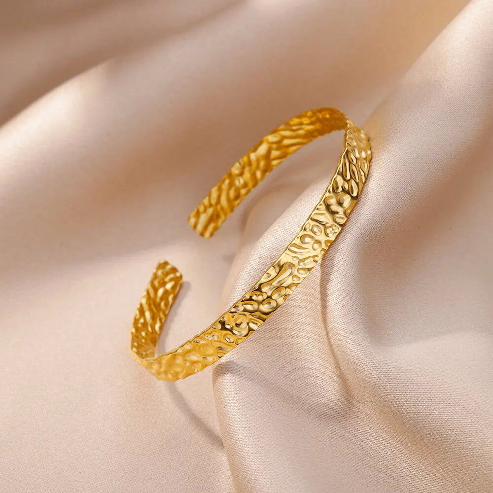 Adjustable Gold Cuff Bracelet