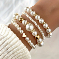 Love Pearl Bracelet Set