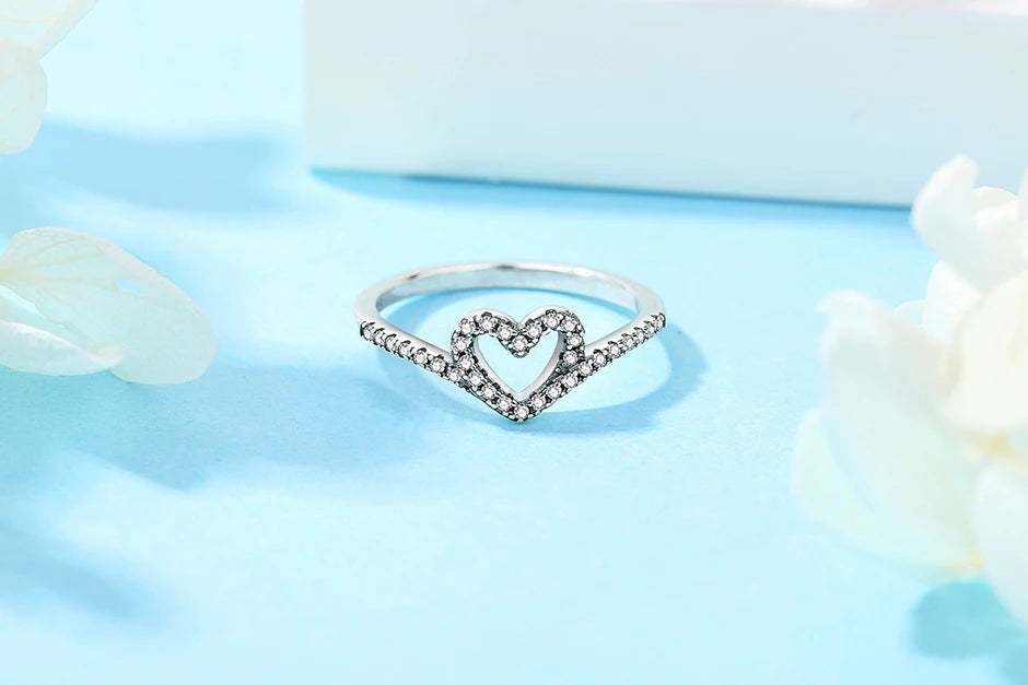 Crown Heart Ring