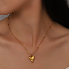 Golden Heart Necklace