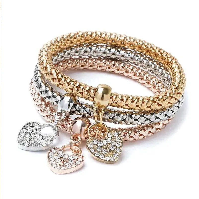 Charm Trio Bracelet Set