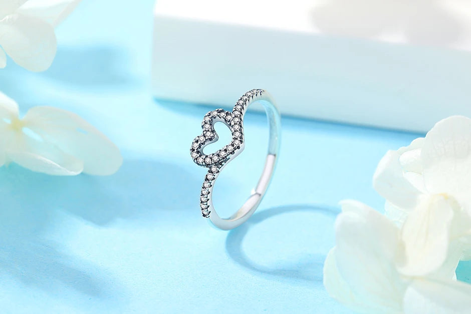 Crown Heart Ring