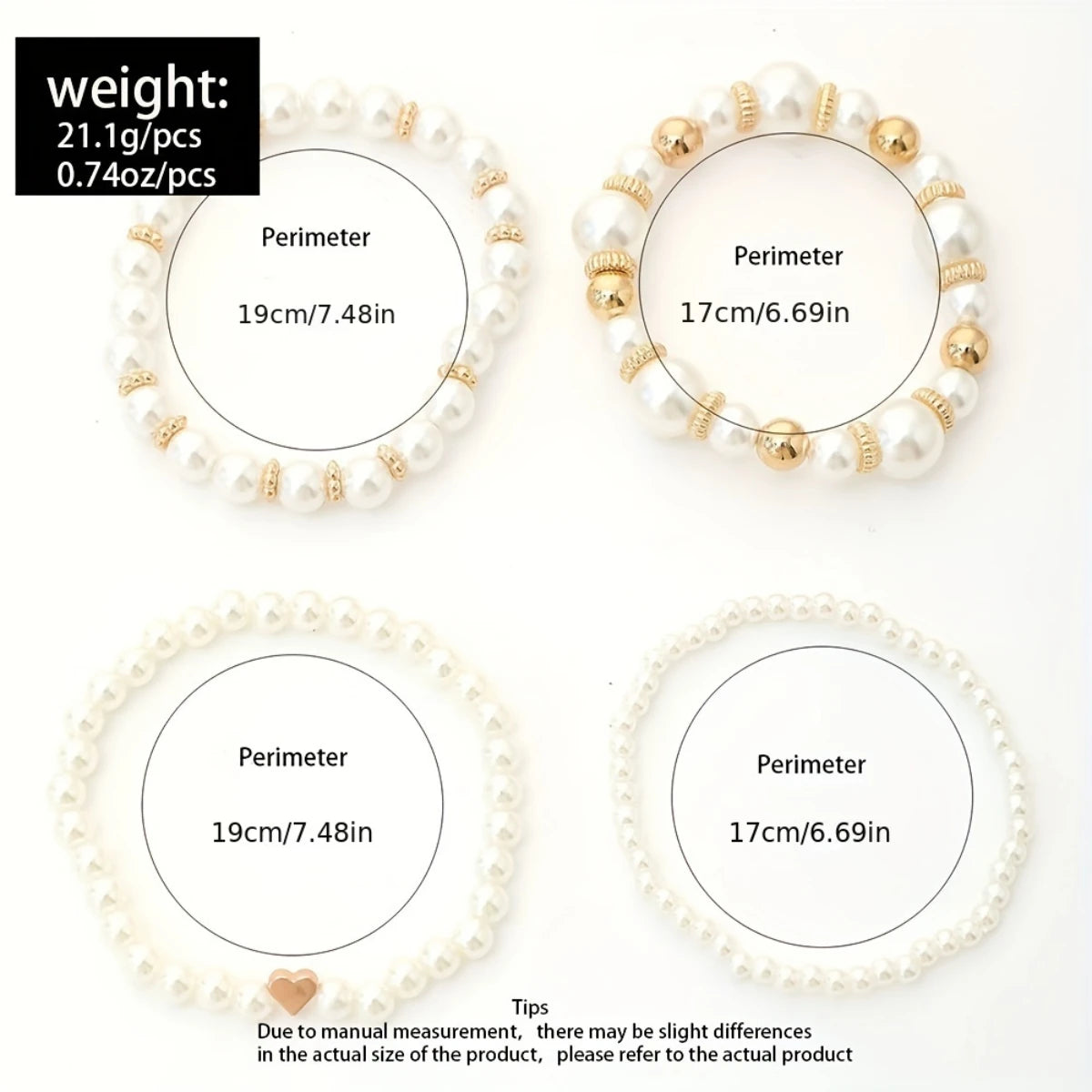 Love Pearl Bracelet Set