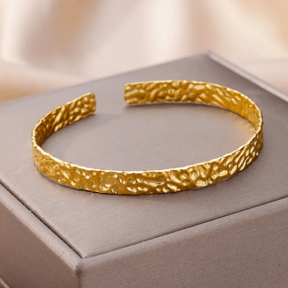 Adjustable Gold Cuff Bracelet