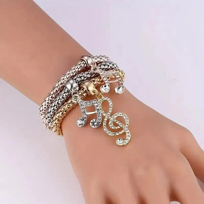 Charm Trio Bracelet Set