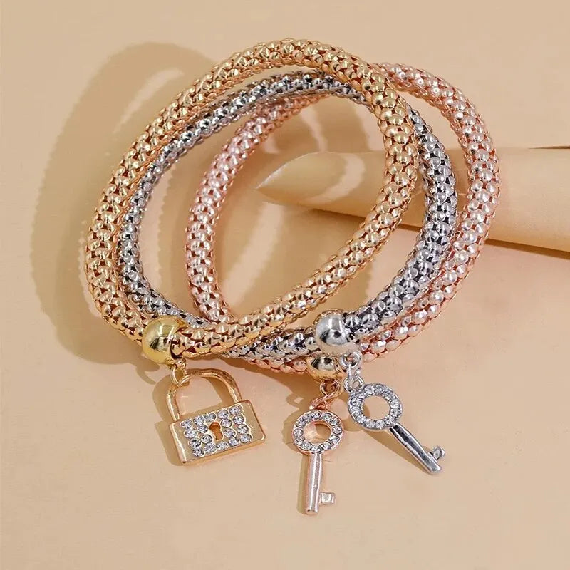 Charm Trio Bracelet Set