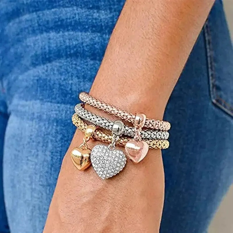 Charm Trio Bracelet Set